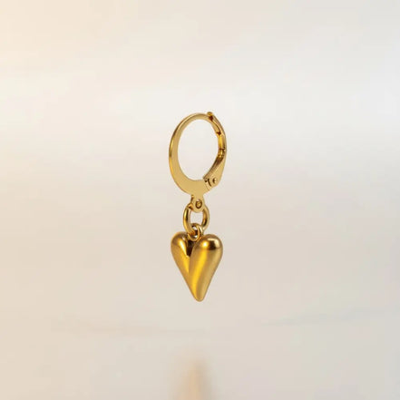 Little Heart Earrings-Edelstahl Silver & Gold - Ohrringe