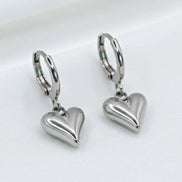 Little Heart Earrings-Edelstahl Silver & Gold - Ohrringe