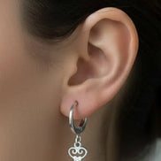 Little Key Earrings-Edelstahl Silver - Ohrringe