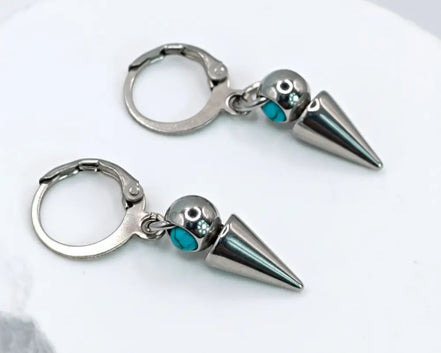 Little Spike Earrings-Edelstahl Silver - Ohrringe