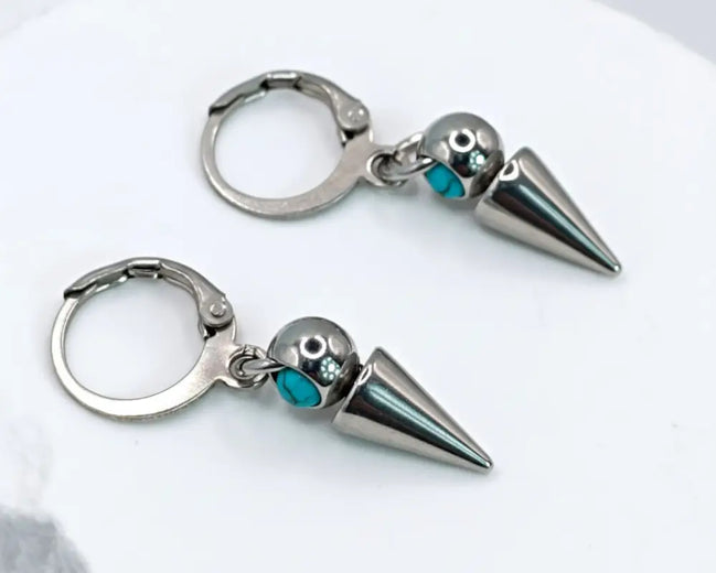 Little Spike Earrings-Edelstahl Silver - Ohrringe