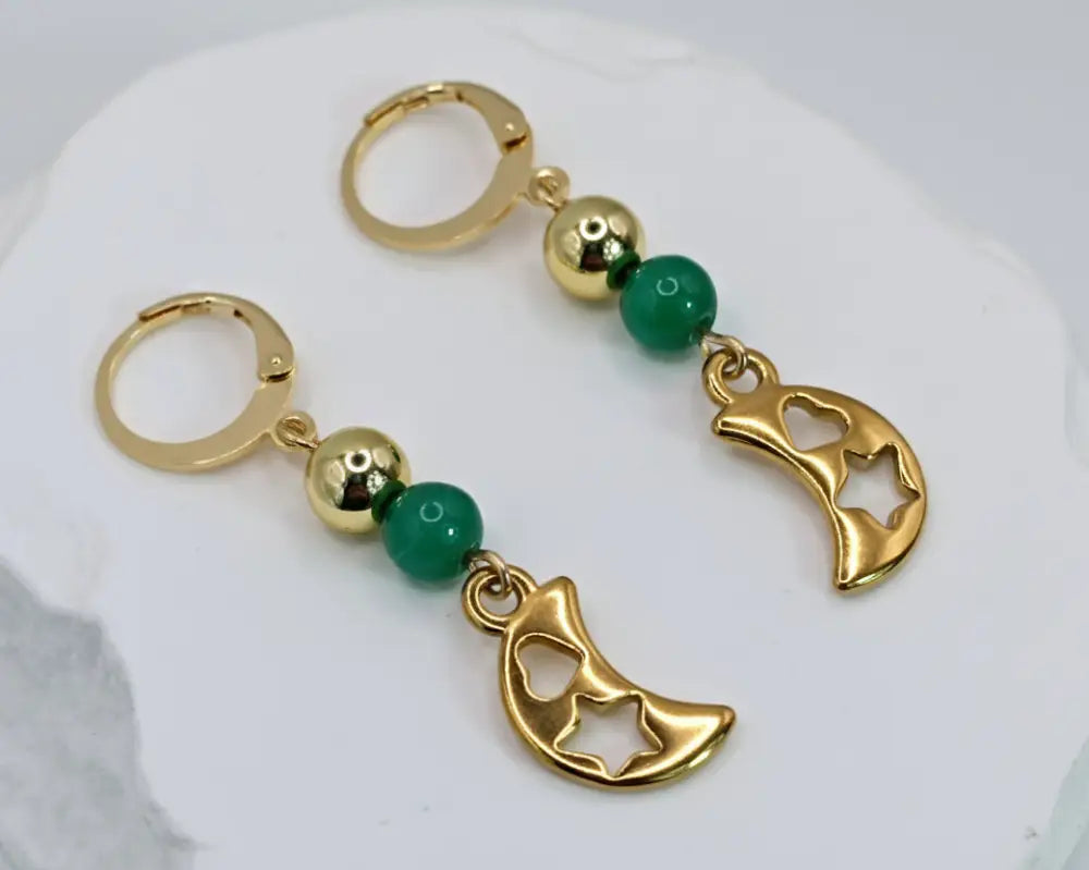 Lunavera – Oath of the Greenwood Earrings -Edelstahl Gold & Silver - Ohrringe