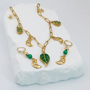 Lunavera – Oath of the Greenwood Earrings -Edelstahl Gold & Silver - Ohrringe