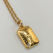 Pikass Amulet- Edelstahl Gold & Silber - Gold - Halskette