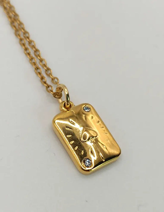 Pikass Amulet- Edelstahl Gold & Silber - Gold - Halskette