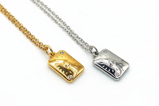 Pikass gold und silber anhanger 