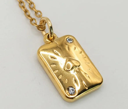 Pikass Anhanger und gold kette