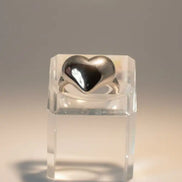 Solvaris-Golden Heart Embrace Ring-Edelstahl Gold & Silver - Silber - Ringe