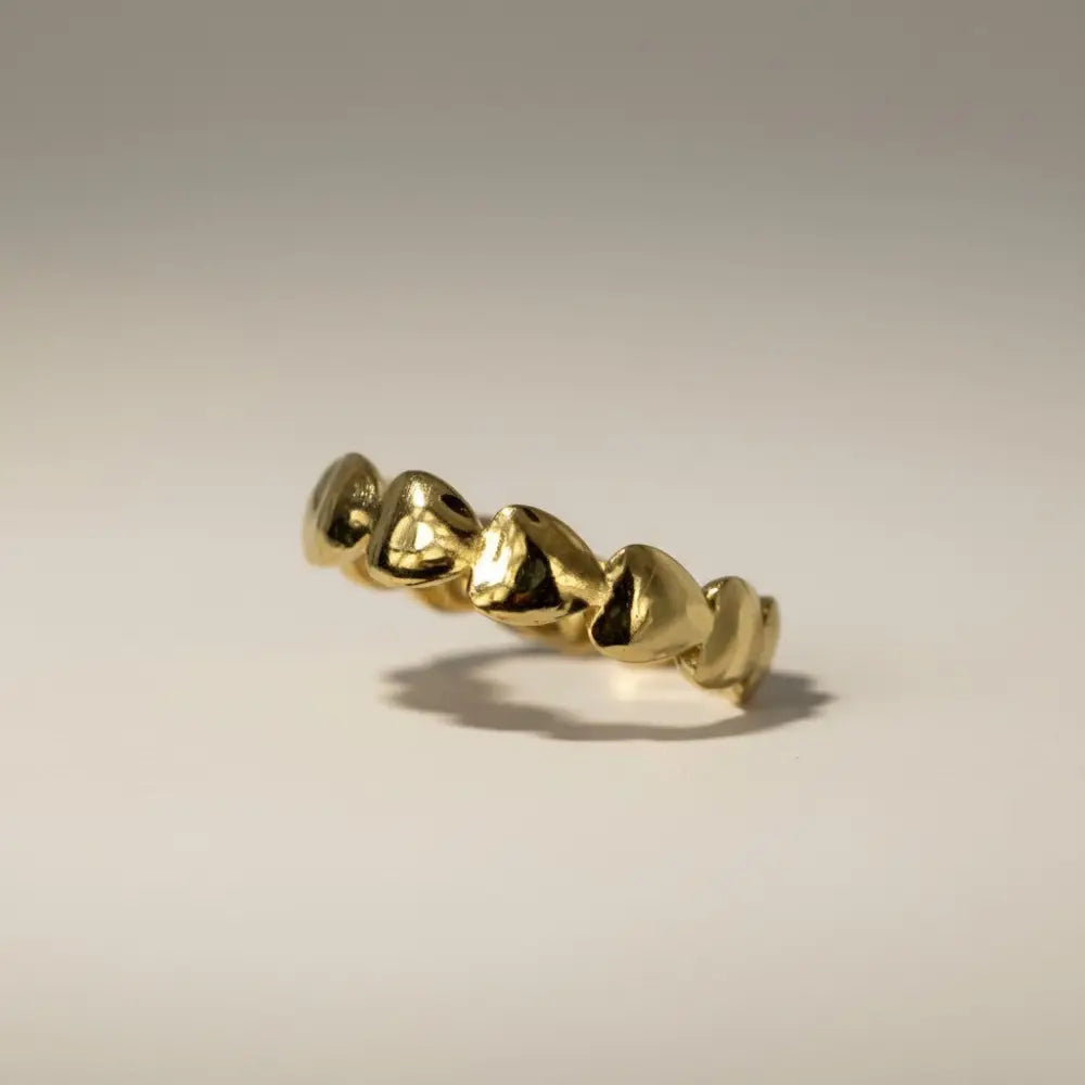 Solvaris-Heart Oath Ring-Edelstahl Gold & Silver - Gold - Ringe