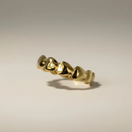 Solvaris-Heart Oath Ring-Edelstahl Gold & Silver - Gold - Ringe