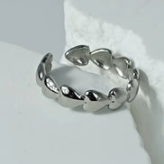 Edelstahl Silber Ring