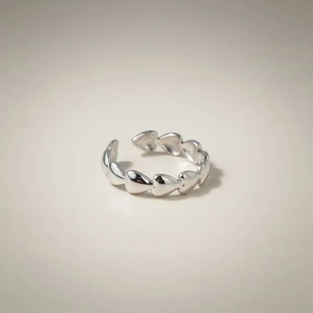 Edelstahl Silber Ring