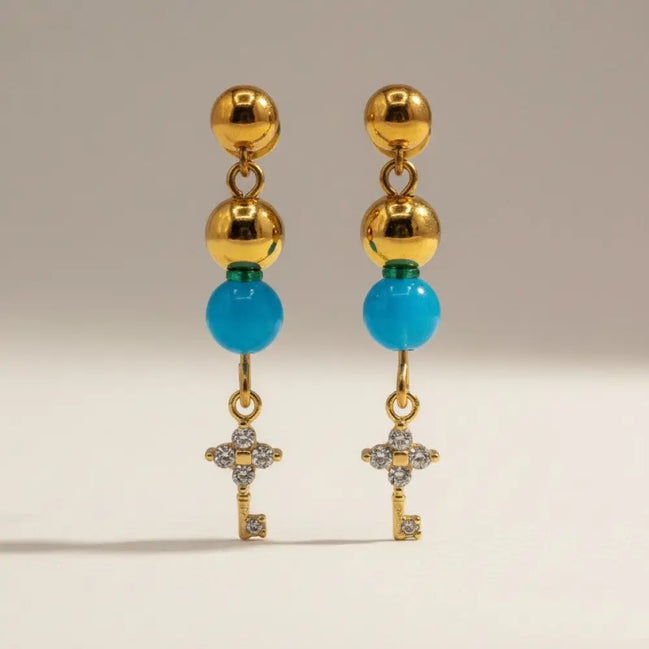 Solvaris-Messenger of the Kingdom Earrings-Edelstahl Gold & Silver - Gold - Ohrringe