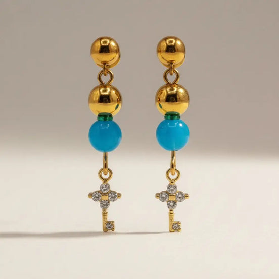 Solvaris-Messenger of the Kingdom Earrings-Edelstahl Gold & Silver - Gold - Ohrringe