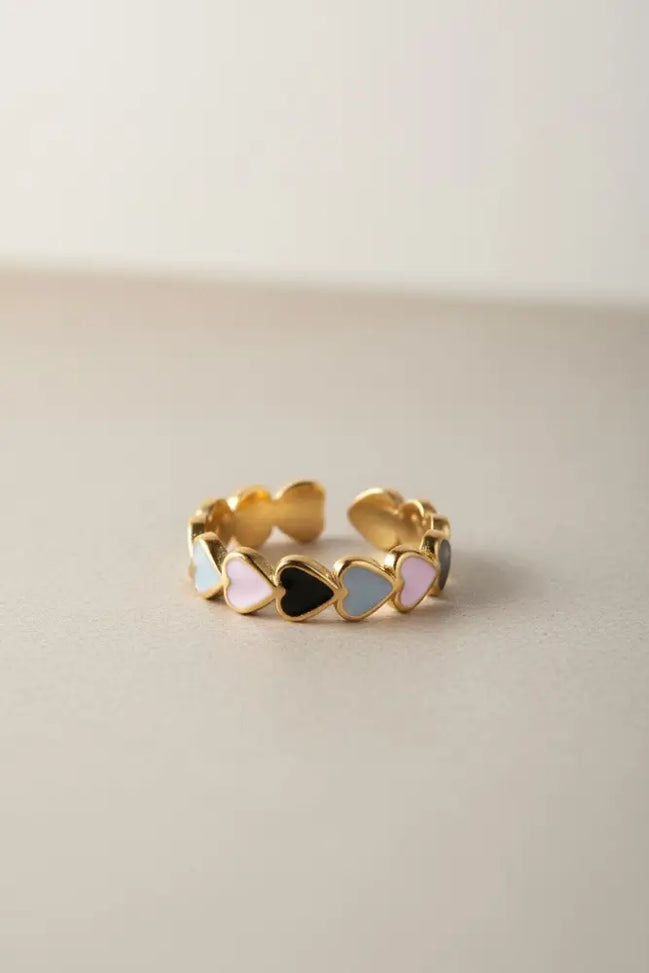 Solvaris-Stormlight Ring-Edelstahl- Grey & White Gold - Grau - Ringe