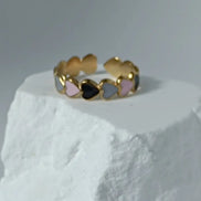Solvaris-Stormlight Ring-Edelstahl- Grey & White Gold - Ringe