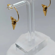 Spike Edelstahl gold ohrringe