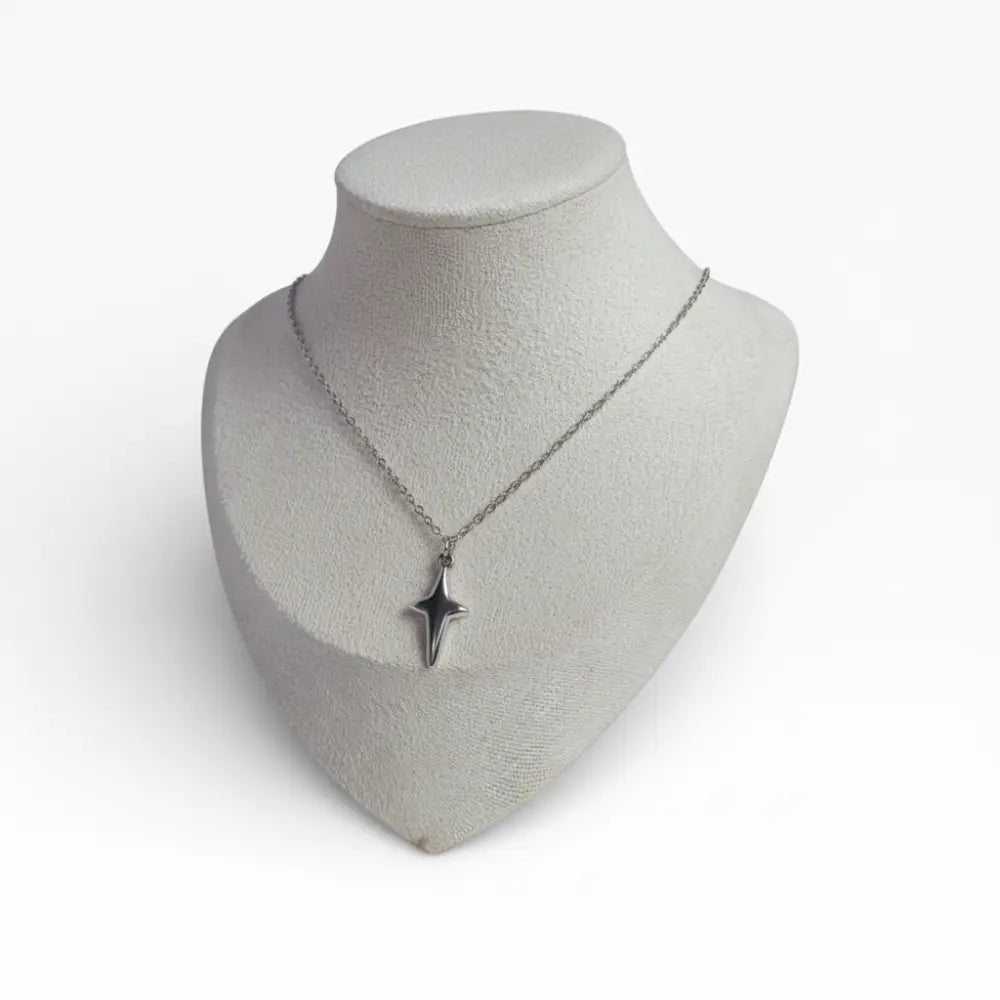 Sternanhänger Edelstahl mit Edelstahlkette