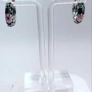 Enamel Ohrringe Schwarz
