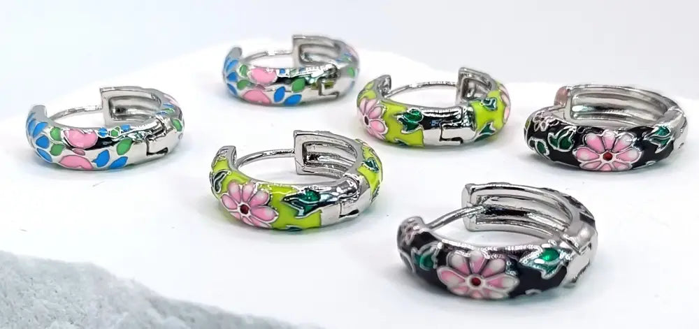 Enamel Ohrringe 