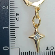 Starlight Protection Earrings-Edelstahl & Zirkonia Gold - Ohrringe