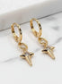 Starlight Protection Earrings-Edelstahl & Zirkonia Gold - Ohrringe