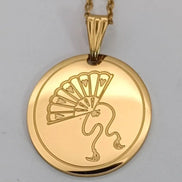 Sensu edestahl anhanger unf gold edestahl kette