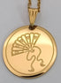 Sensu edestahl anhanger unf gold edestahl kette