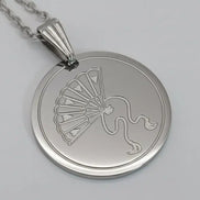 Sensu edestahl anhanger und Silber edestahl kette