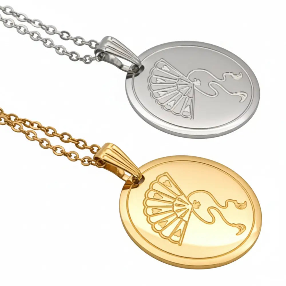 Sensu anhanger und gold und silber kette
