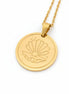 Muschel edelstahl anhanger und gold edelstahl kette